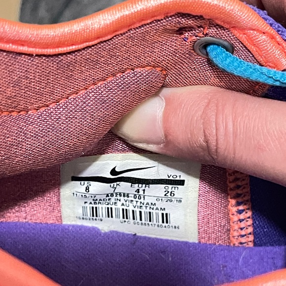 SOLDLIMITED EDITION Nike PG 2 Mamba Mentality Kobe Purple Multicolor Paul George - Picture 11 of 13